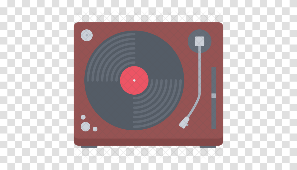 Turntable Icon Of Flat Style Circle, Label, Text, Shooting Range, Sticker Transparent Png