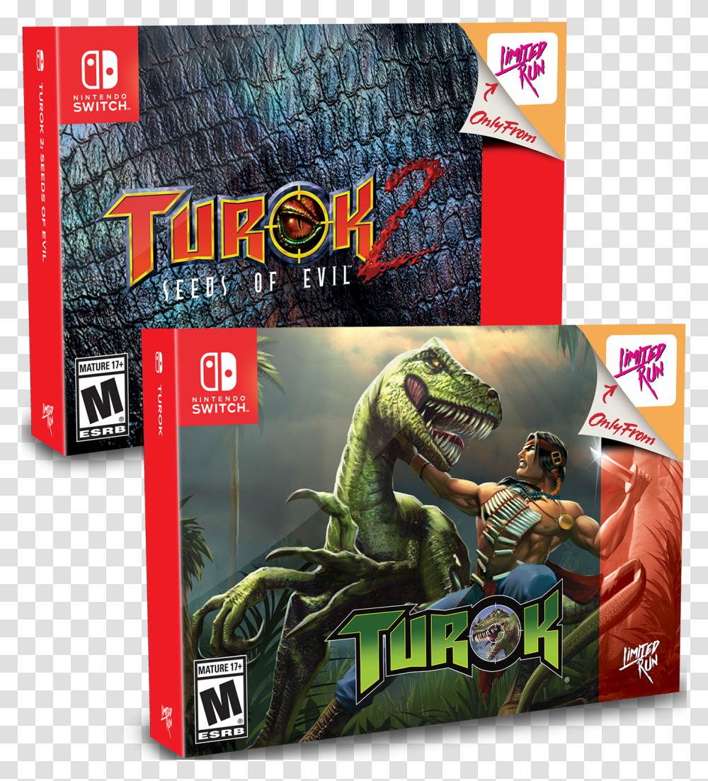 Turok 1 2 Switch, Person, Human, Animal, Dinosaur Transparent Png