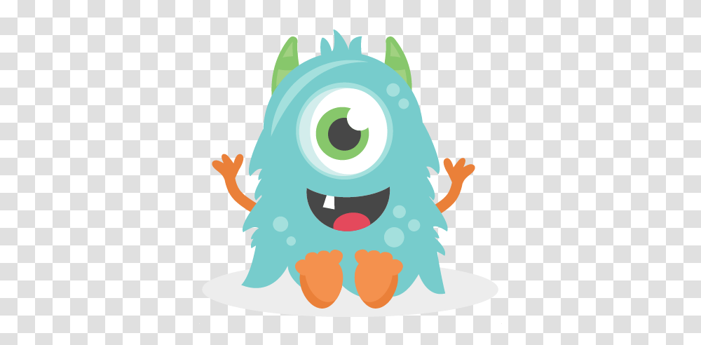 Turquoise Clipart Cute Baby Monster, Floral Design, Pattern, Tree Transparent Png