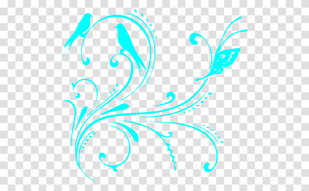 Turquoise Clipart, Floral Design, Pattern Transparent Png