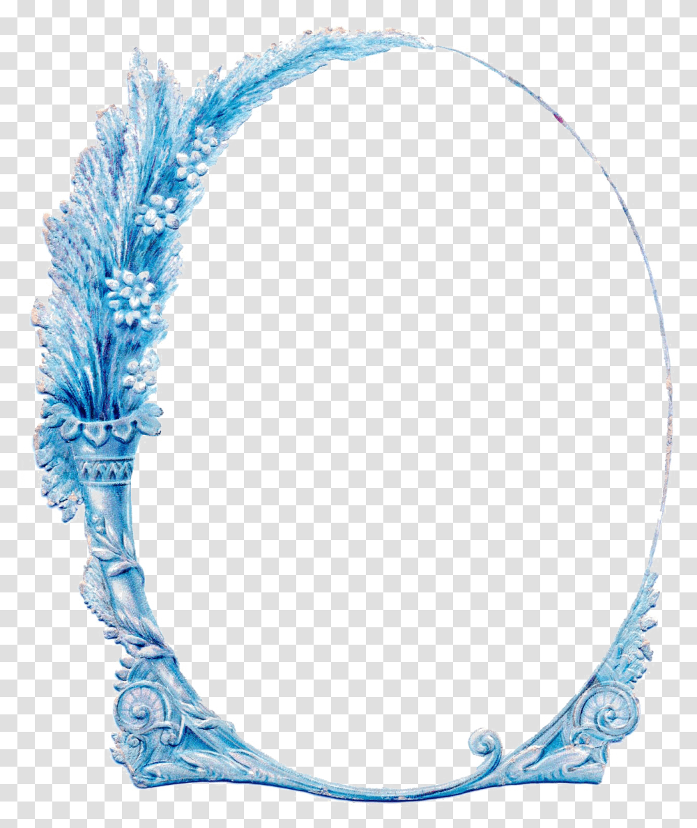 Turquoise Floral Border Download Image Adobe Photoshop Frames, Oval, Pattern Transparent Png