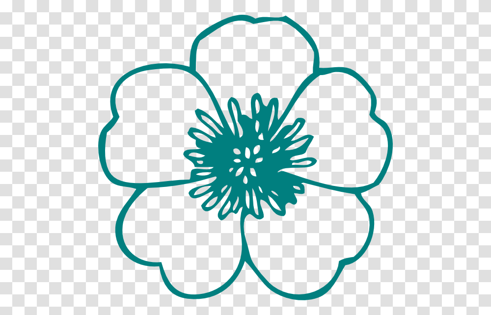 Turquoise Flower Clip Arts For Web, Plant, Anemone, Blossom, Petal Transparent Png