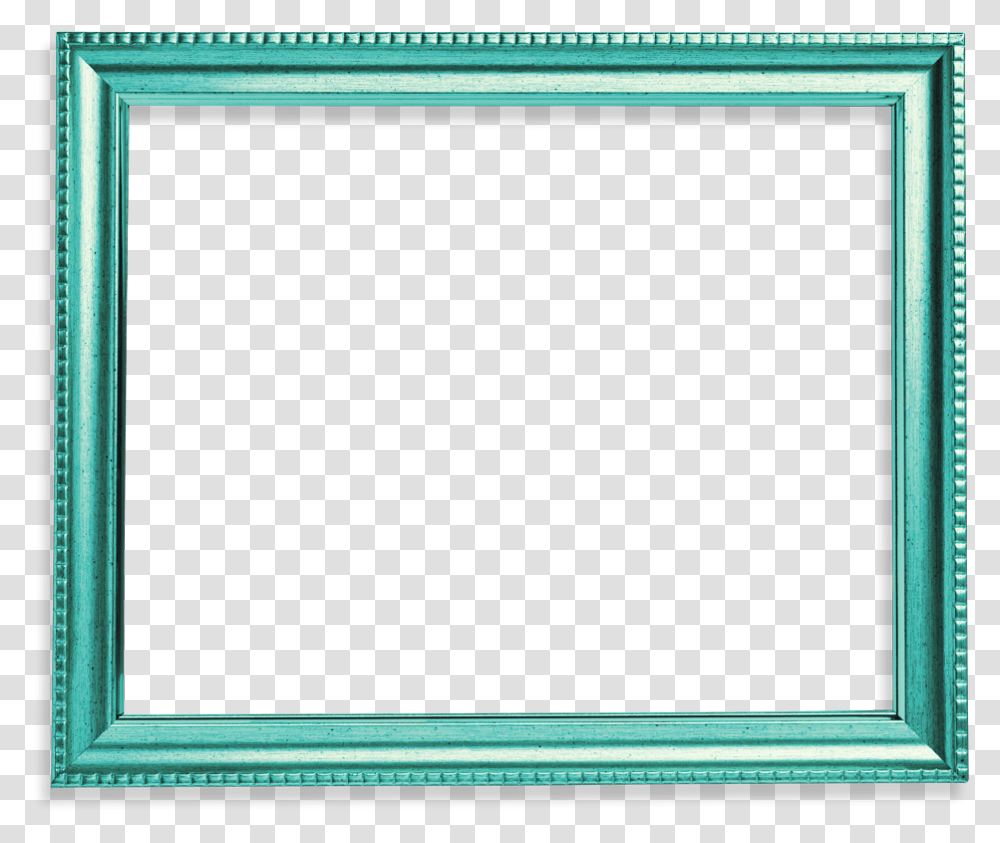 Turquoise Frame Background Image Gold Picture Frames, Monitor, Screen, Electronics, Display Transparent Png
