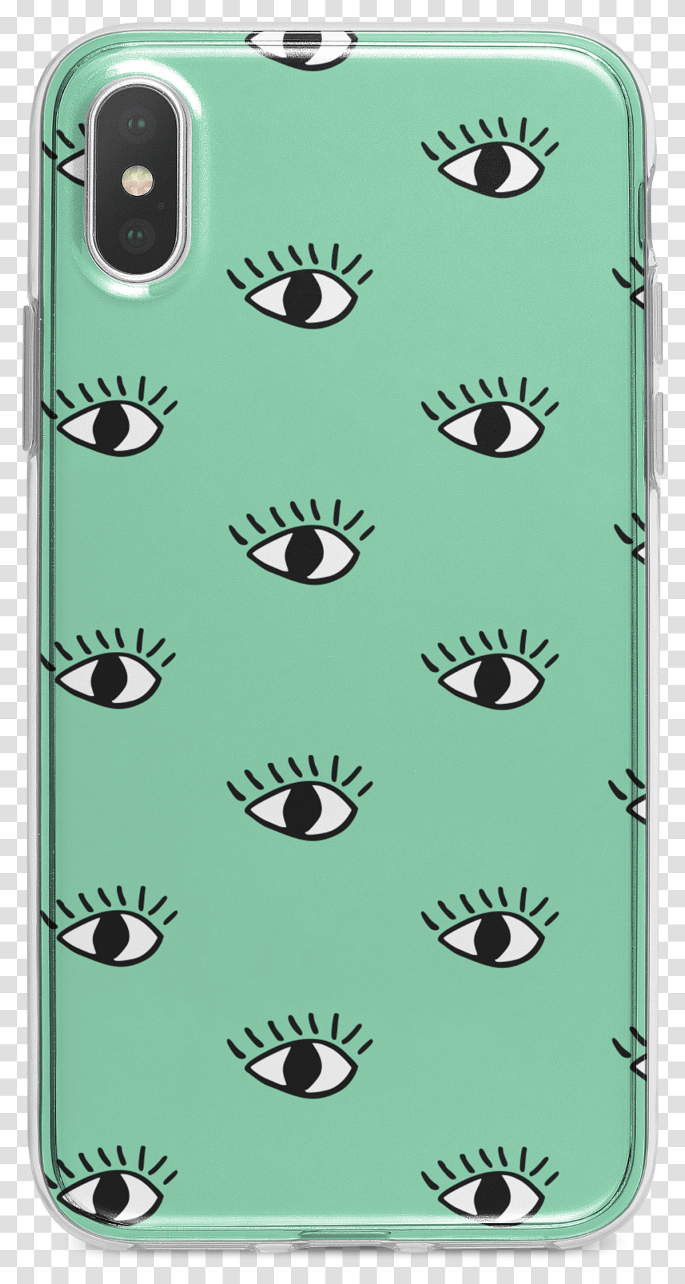 Turquoise Green All Seeing Eye Clear Tpu Case Cover Iphone, Mobile Phone, Electronics, Cell Phone Transparent Png