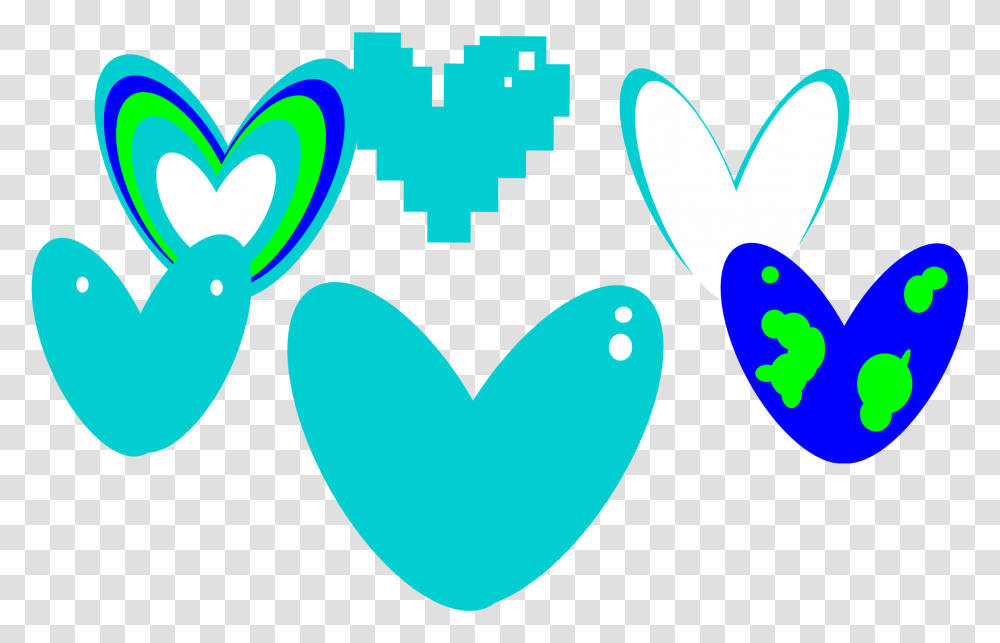 Turquoise Heart Clipart, Rubber Eraser Transparent Png