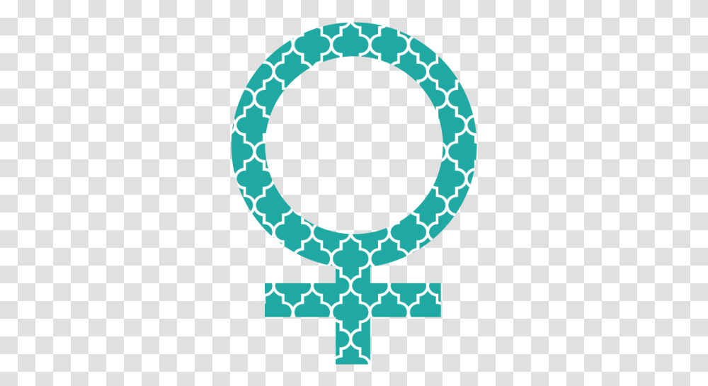 Turquoise Quatrefoil Female Symbol By, Text, Number, Alphabet, Poster Transparent Png