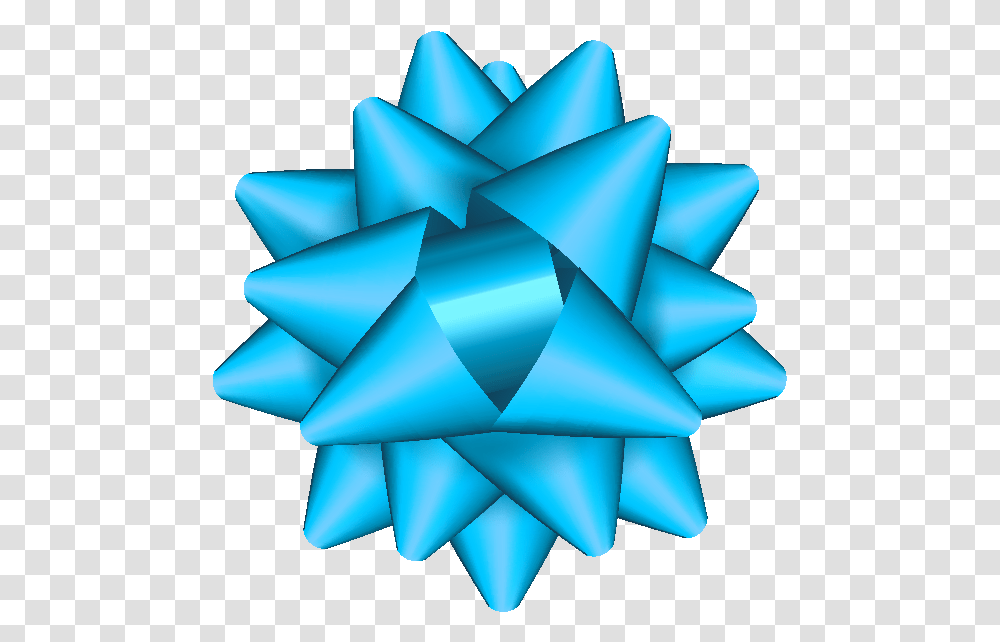 Turquoise Ribbon, Star Symbol, Paper Transparent Png