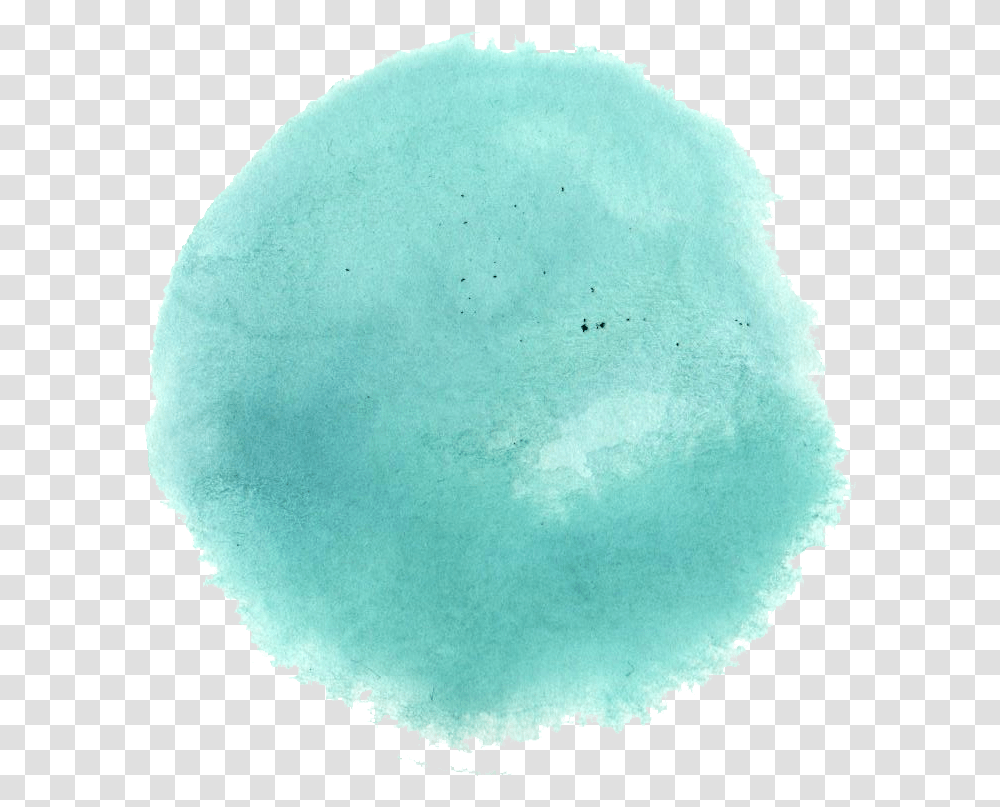 Turquoise Watercolor Circle Watercolor Paint, Outdoors, Nature, Moon, Outer Space Transparent Png