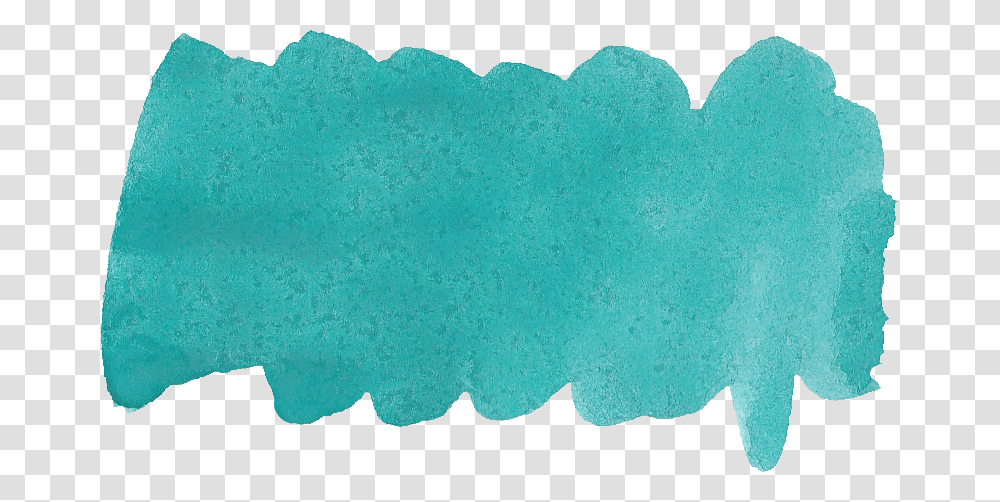Turquoise Watercolor Stroke, Rug, Sponge, Foam Transparent Png