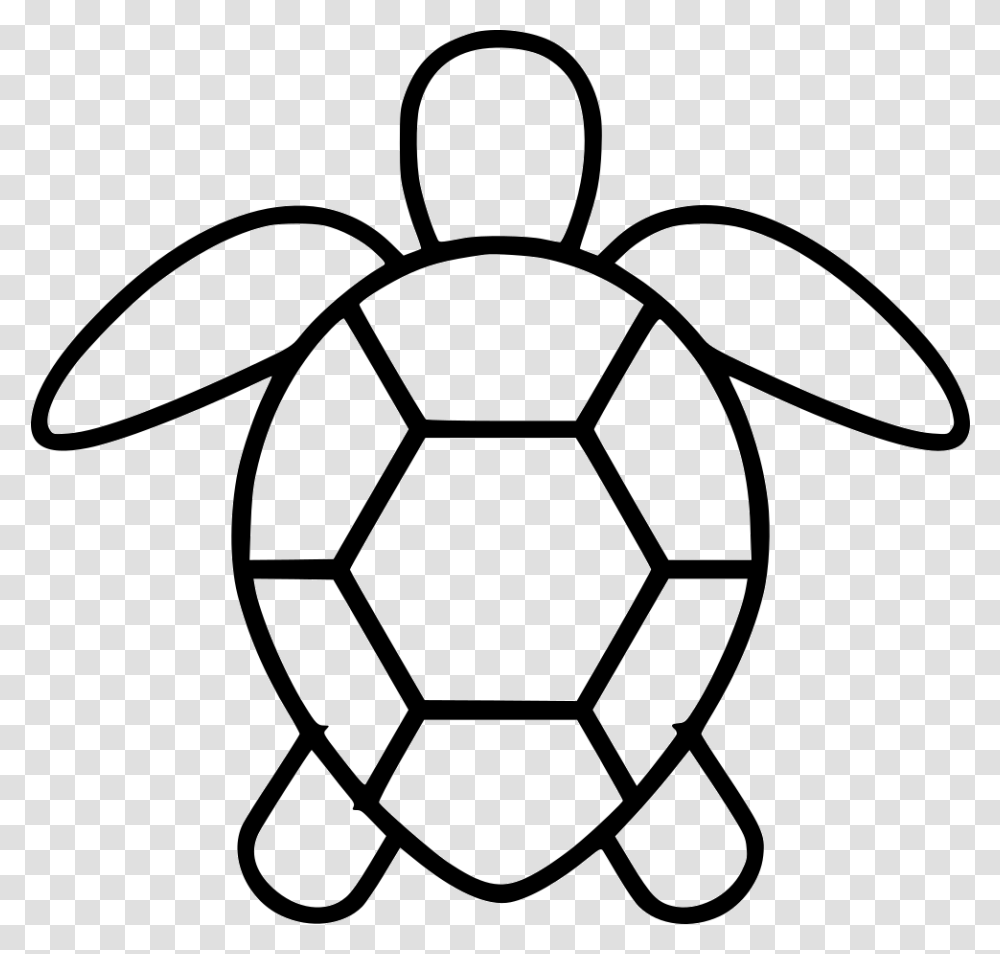 Turtle Black And White Turtle Svg, Soccer Ball, Football, Team Sport, Sports Transparent Png