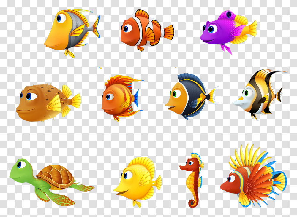 Turtle Fish Finding Nemo Seahorse Finding Nemo Sea Horse, Animal, Goldfish, Sea Life, Bird Transparent Png