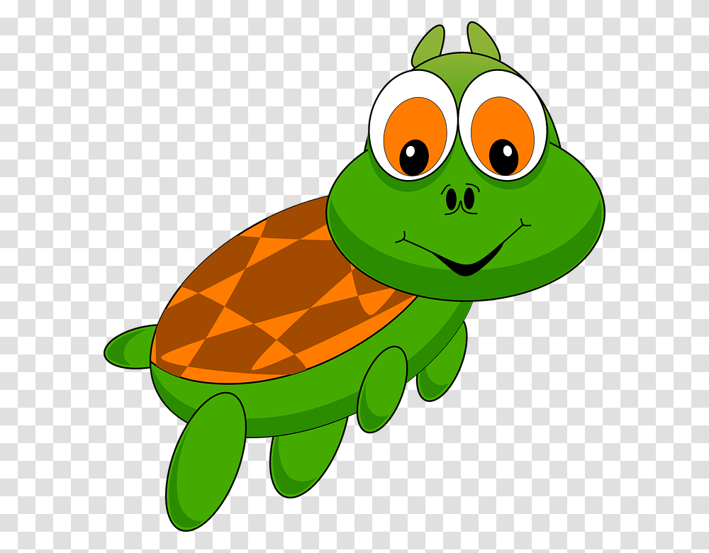 Turtle Tortoise Animal Cartoon Zoo Funny Comic Cartoon Turtle Background, Reptile, Sea Life, Amphibian, Wildlife Transparent Png