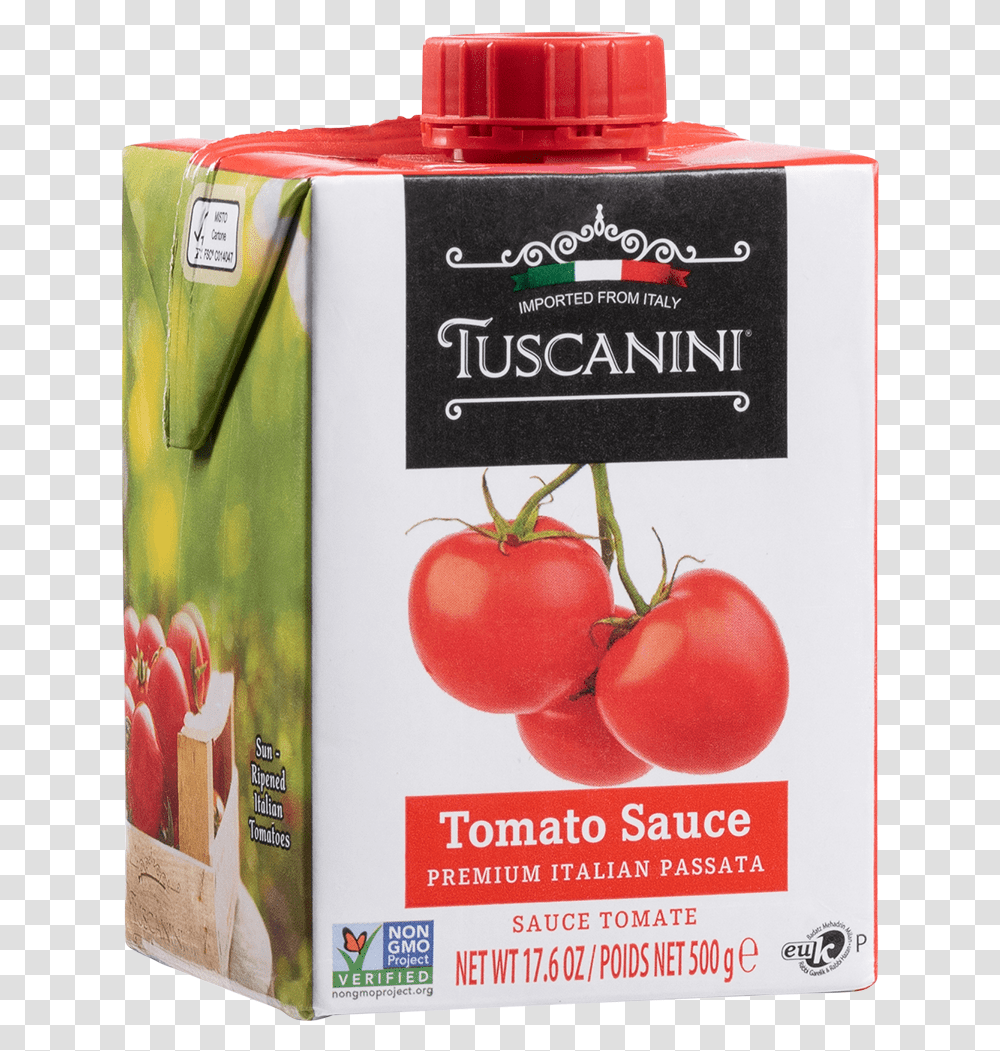 Tuscanini Tomato Sauce Non Gmo Project, Plant, Food, Vegetable, Label Transparent Png