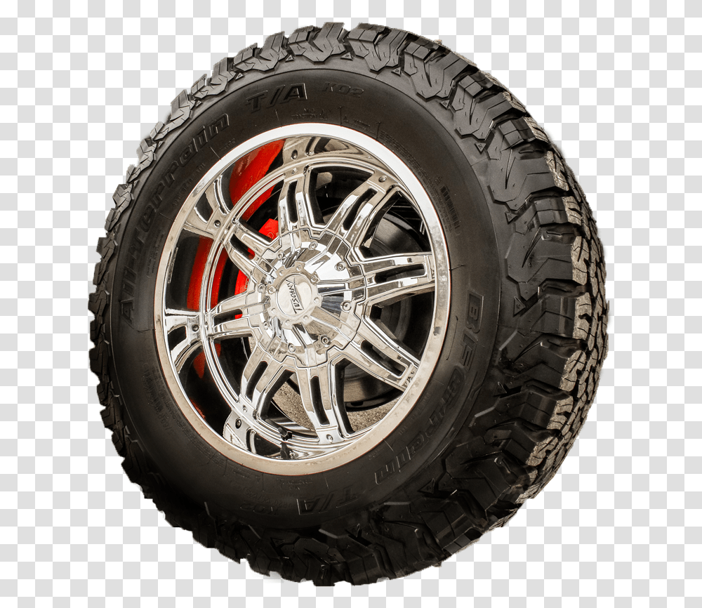 Tuscany Concept One Lifted Truck Has Custom 20 Inch Tread, Tire, Wheel, Machine, Car Wheel Transparent Png