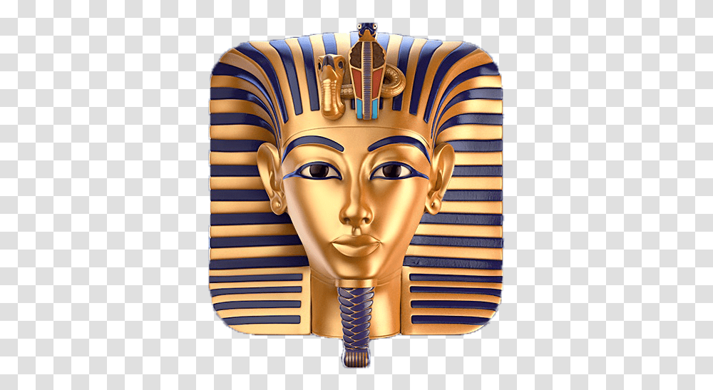 Tutankhamun Icon, Head, Worship, Label, Gold Transparent Png