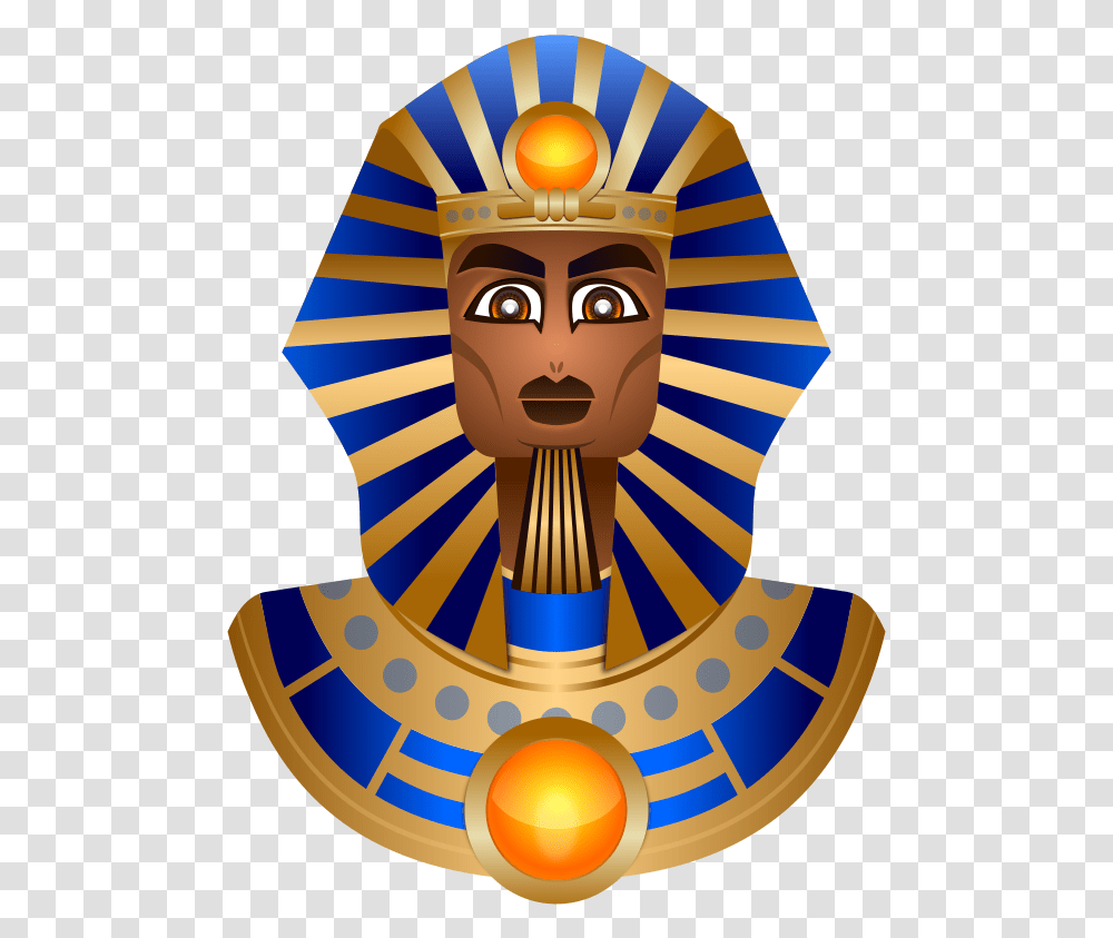 Tutankhamun Pharaoh Mask Gold Death Mask Bust Egyptian Death Mask Design, Logo, Trademark, Badge Transparent Png