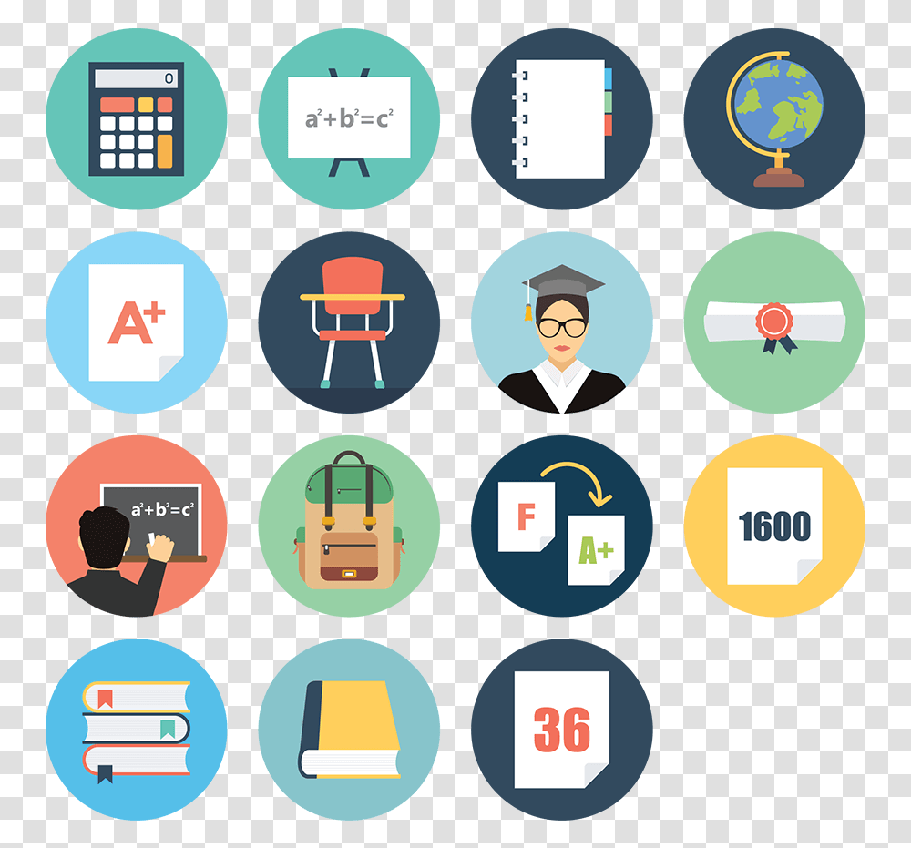 Tutor Icon Set Tutoring Icons, Number, Person Transparent Png