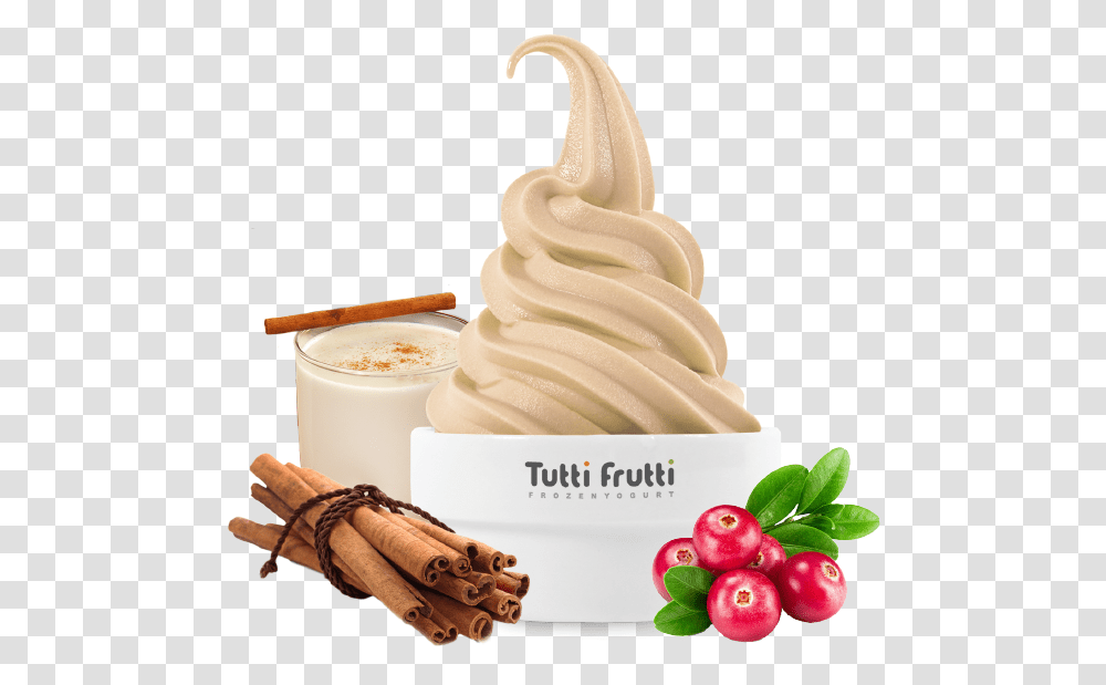 Tutti Frutti Frozen Yogurt, Dessert, Food, Cream, Creme Transparent Png