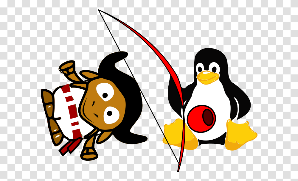 Tux Clipart Powered By Linux Logo, Bird, Animal, Leisure Activities Transparent Png