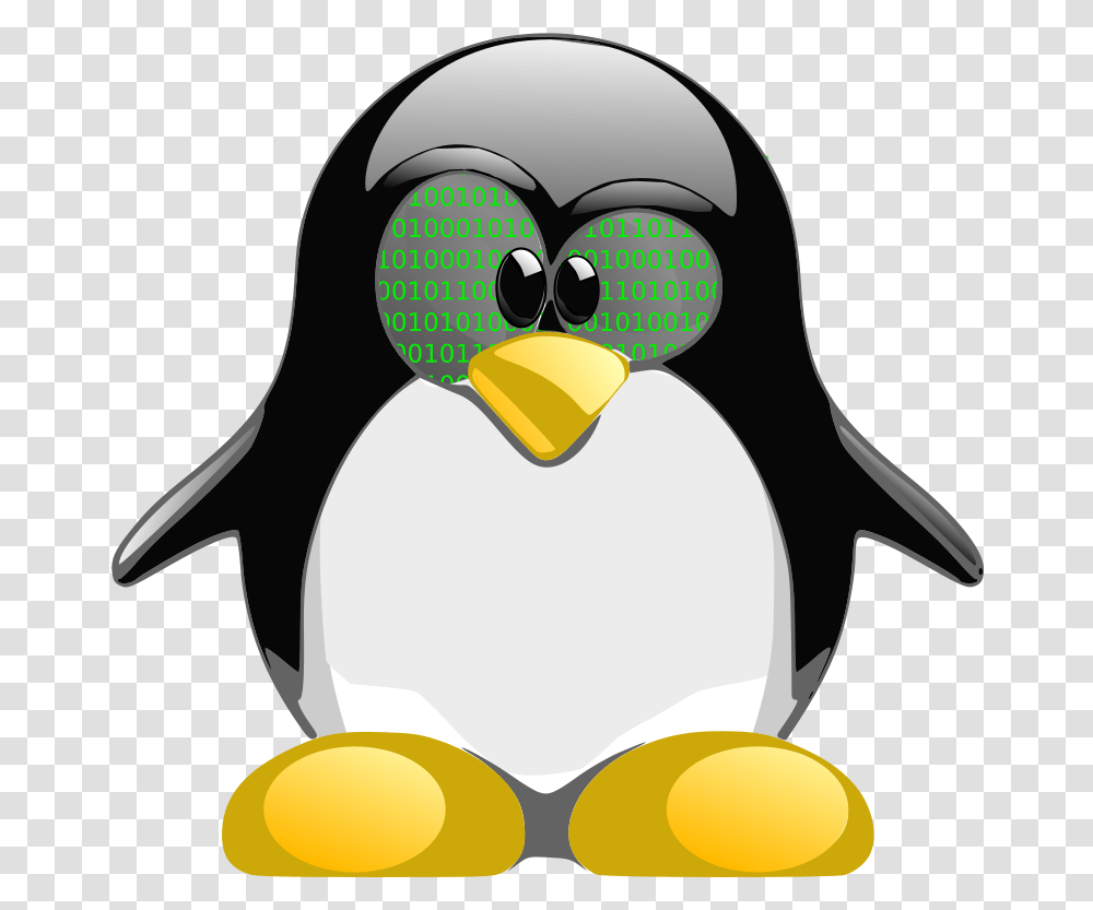 Tux Nerd Icon Linux Mint Pinguin, Bird, Animal, Penguin, King Penguin Transparent Png