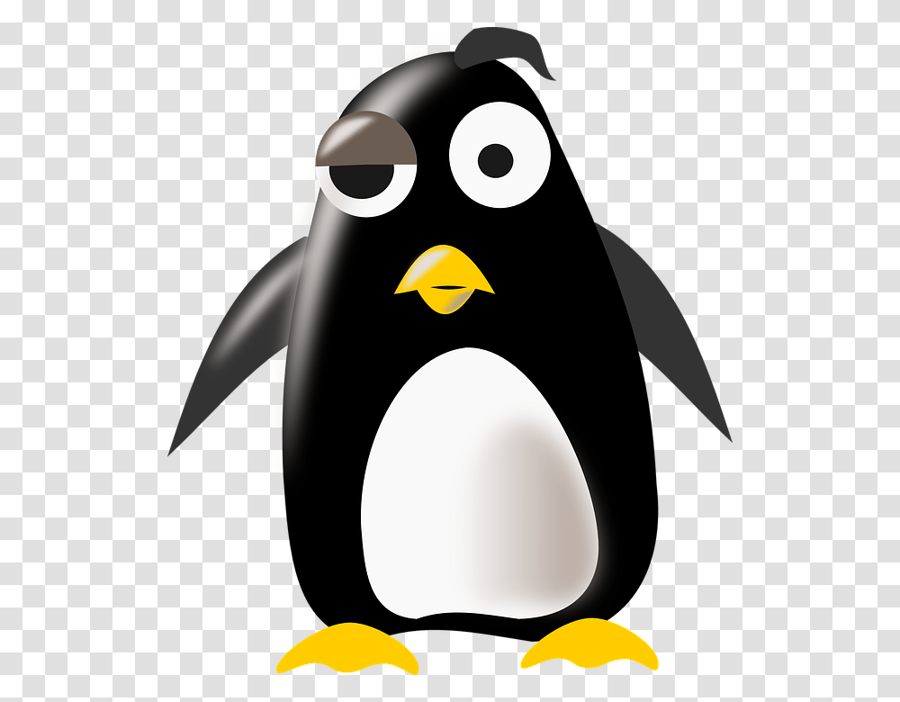 Tux Penguin Thinking Weird Mascot Penguin Clip Art, King Penguin, Bird, Animal Transparent Png
