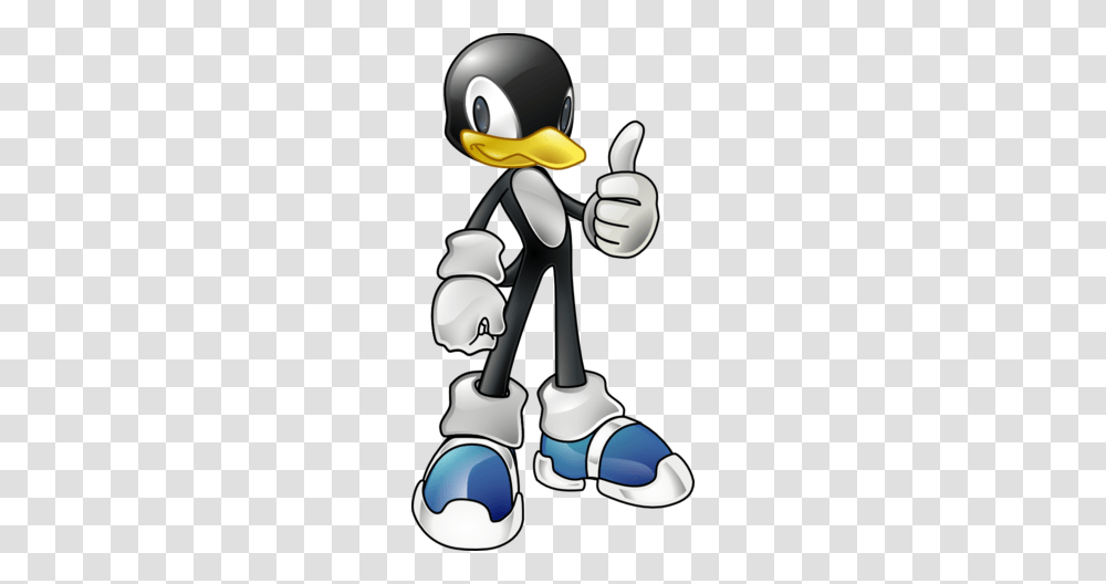 Tux The Penguin In Sonic Style Clipart, Hand, Cutlery Transparent Png