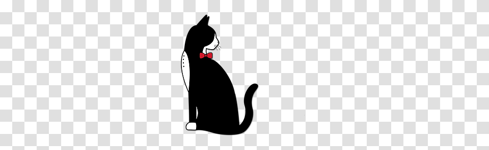 Tuxedo Cat Clipart Girl Tuxedo, Face, Silhouette Transparent Png