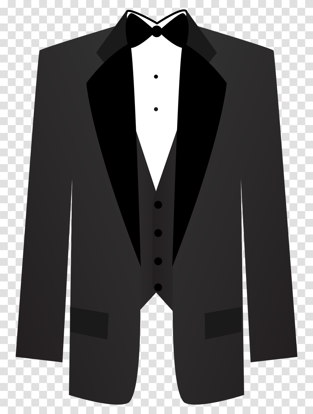 Tuxedo Clipart Grey Suit Tux Clipart, Overcoat, Tie, Accessories Transparent Png