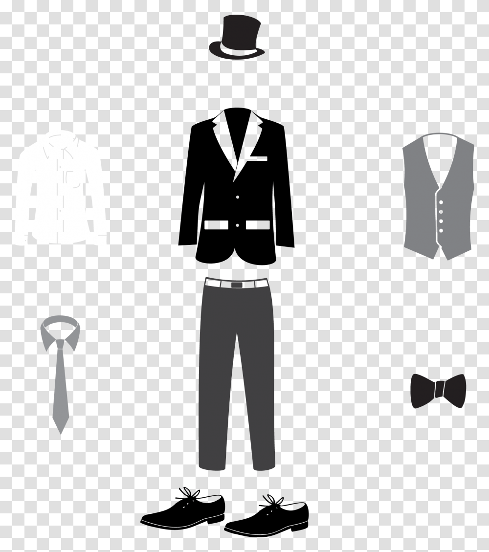 Tuxedo Suit Dibujo, Apparel, Coat Transparent Png