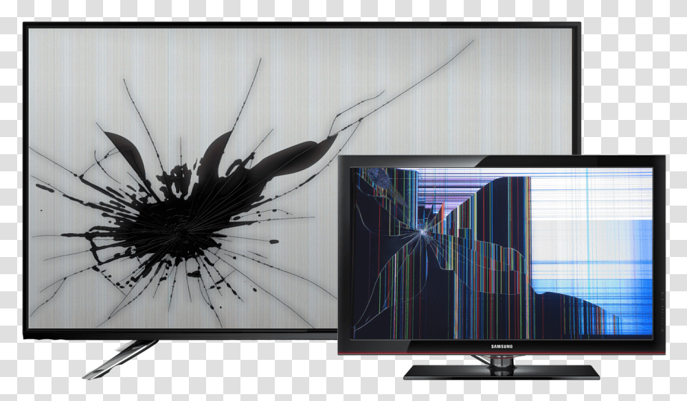 Tv Broken Screen, Monitor, Electronics, LCD Screen, Projection Screen Transparent Png
