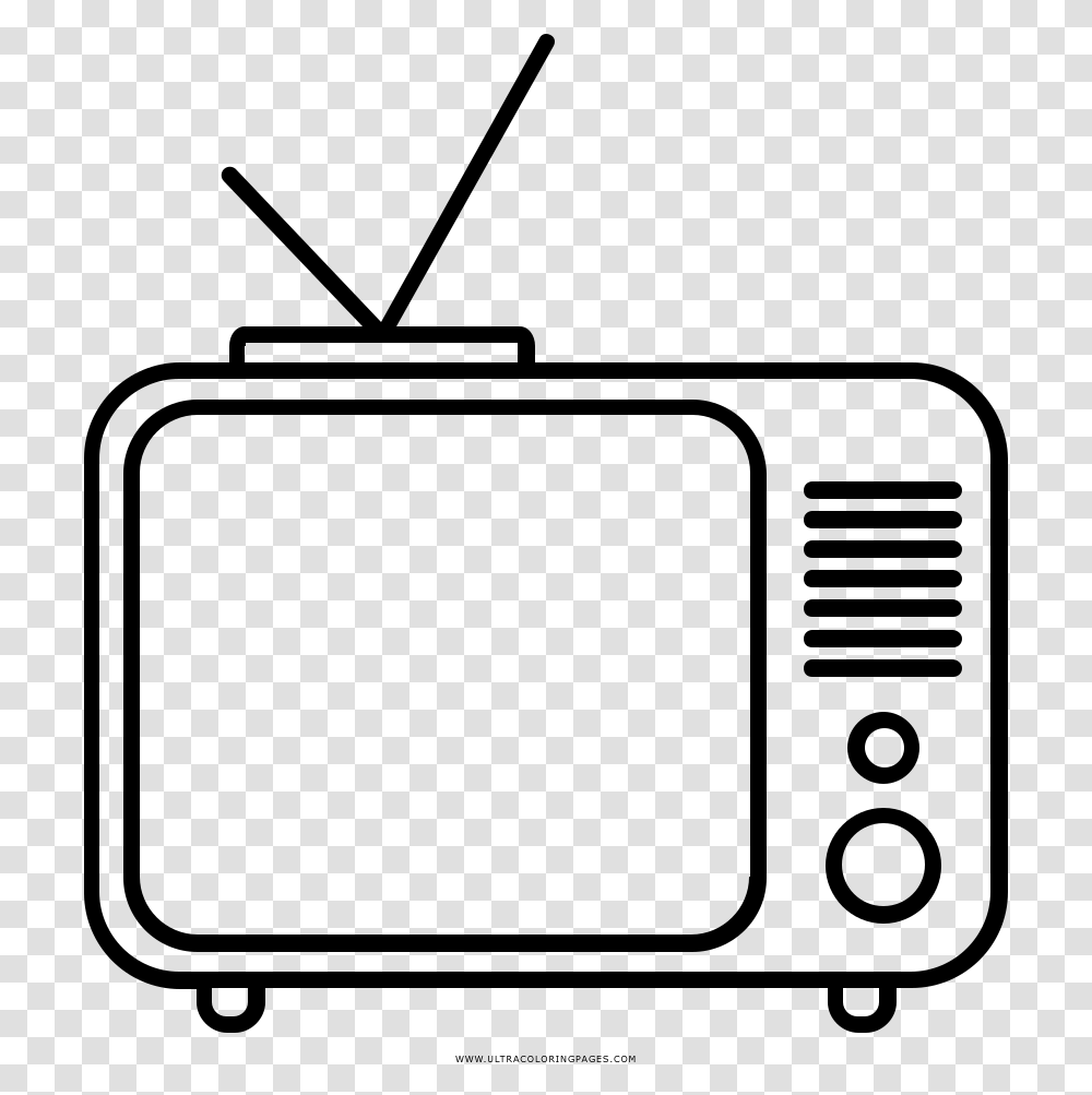 Tv Coloring Page, Gray, World Of Warcraft Transparent Png