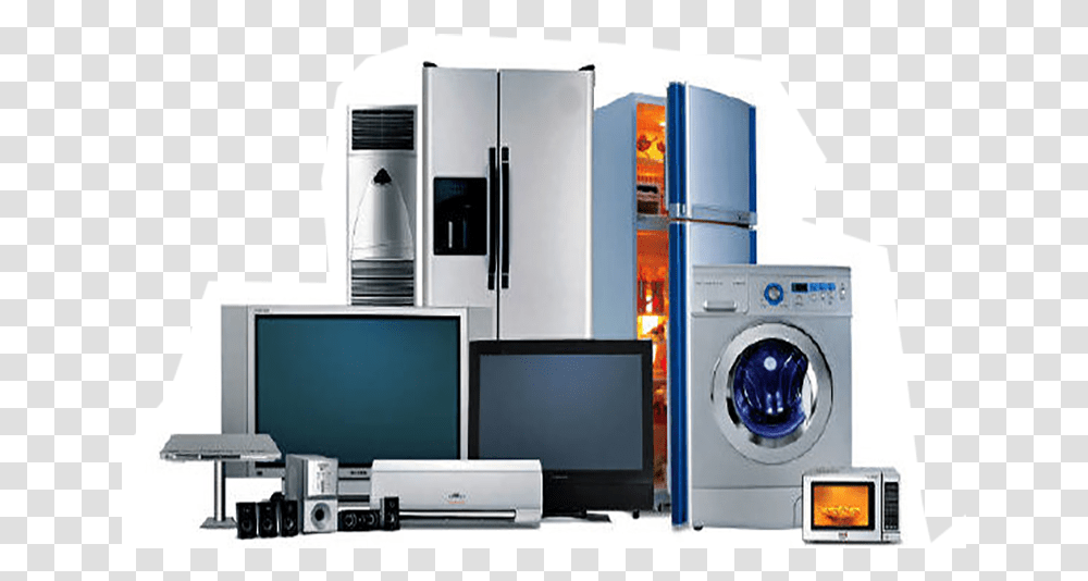 Tv Fridge Washing Machine, Appliance, Monitor, Screen, Electronics Transparent Png