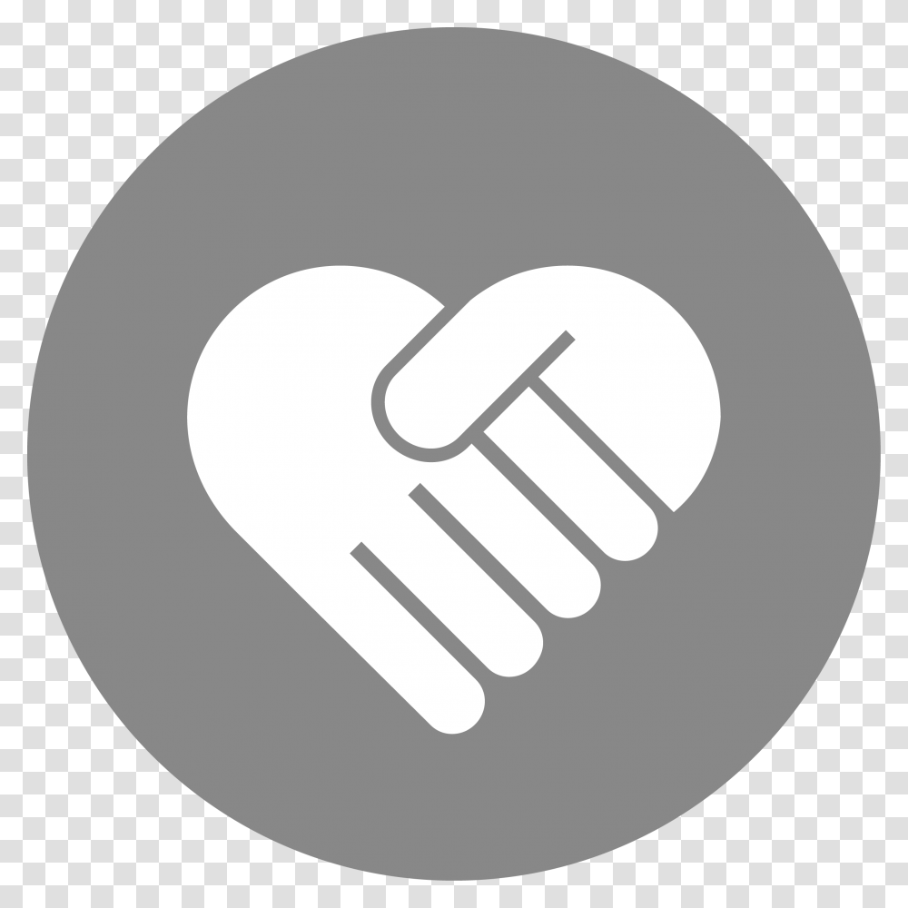 Tv Icon In Circle, Hand, Handshake, Holding Hands Transparent Png