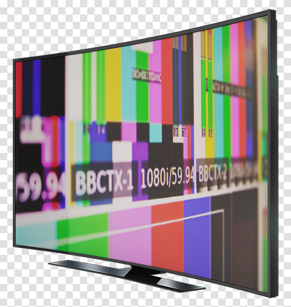 Tv Mock Colour Bars Tv, Monitor, Screen, Electronics, Display Transparent Png