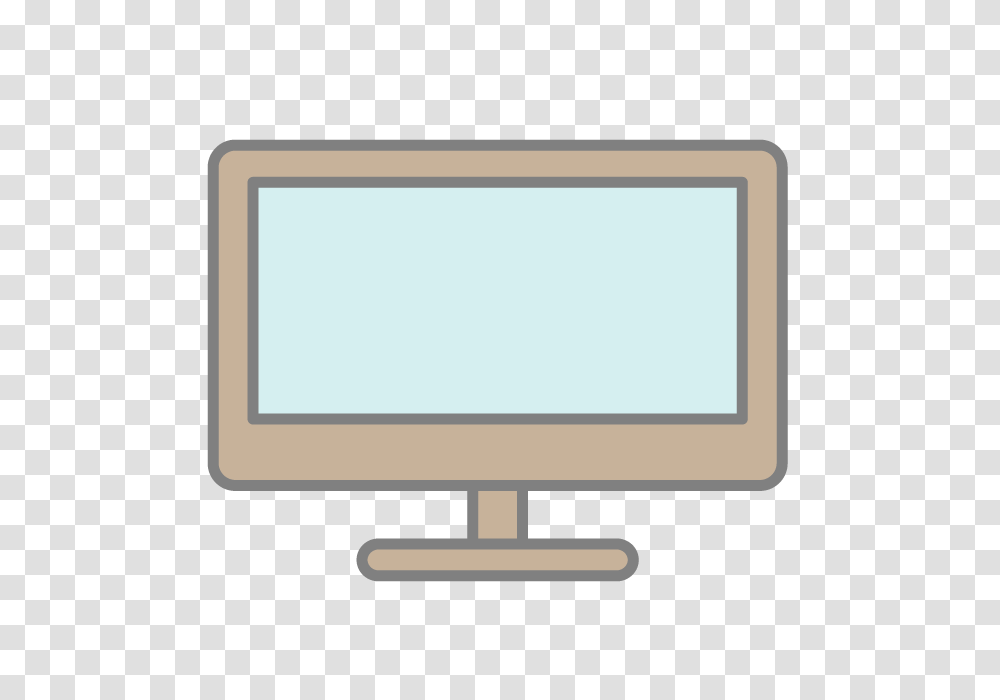 Tv Monitor Free Icon Material Illustration Clip Art, Pc, Computer, Electronics, Screen Transparent Png