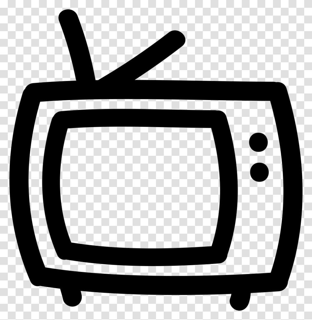 Tv Outline, Monitor, Screen, Electronics, Display Transparent Png