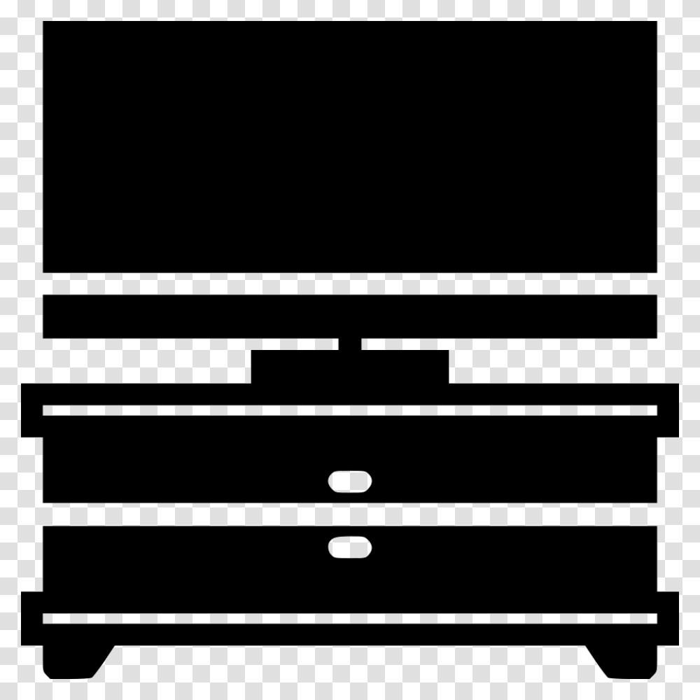 Tv Stand Black And White, Monitor, Screen, Electronics, Display Transparent Png