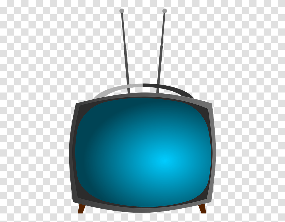 Tv Television Set Antenna Vintage Video Screen Blue Retro Tv, Monitor, Electronics, Display, Lamp Transparent Png