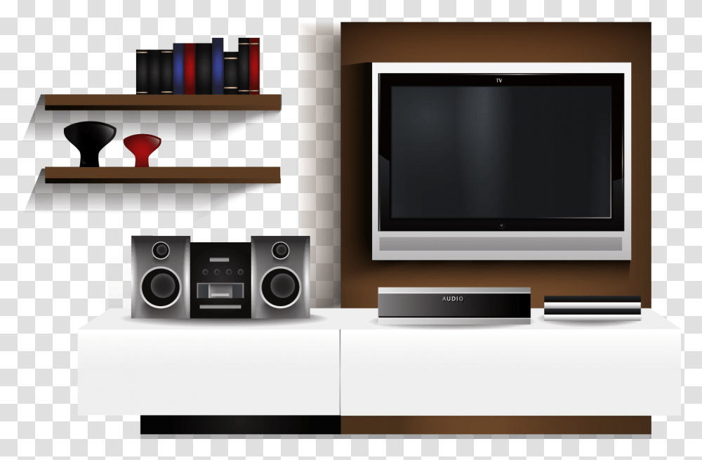 Tv Vector Tv On Wall, Electronics, Monitor, Screen, Display Transparent Png