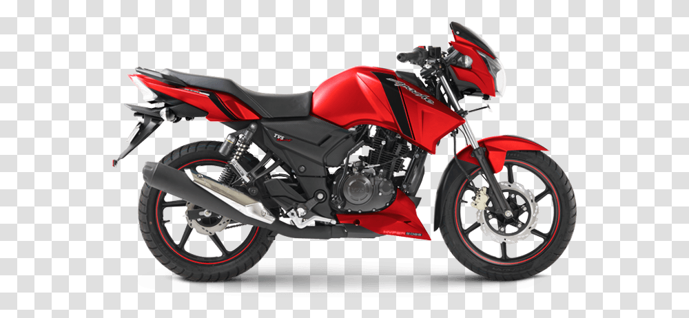 Tvs Apache Rtr 160 Matte Red Edition Matte Red Apache, Motorcycle, Vehicle, Transportation, Wheel Transparent Png
