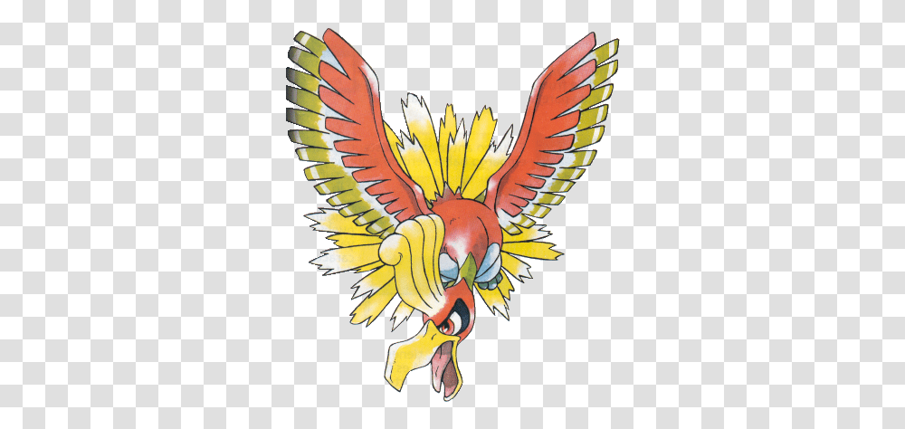 Tvthari Pokemon Gold Ho Oh, Eagle, Bird, Animal, Emblem Transparent Png