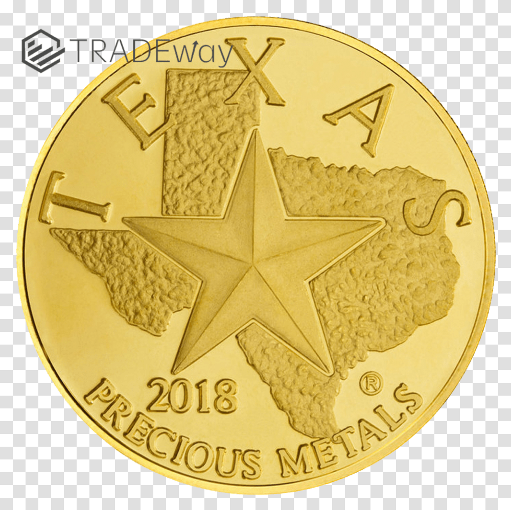 Tw 2018 Texas Gold Round Obverse, Gold Medal, Trophy, Coin, Money Transparent Png
