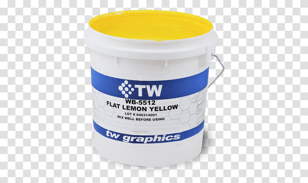 Tw 5512 Flat Lemon Yellow Water Based Poster Ink Plastic, Milk, Beverage, Drink, Paint Container Transparent Png