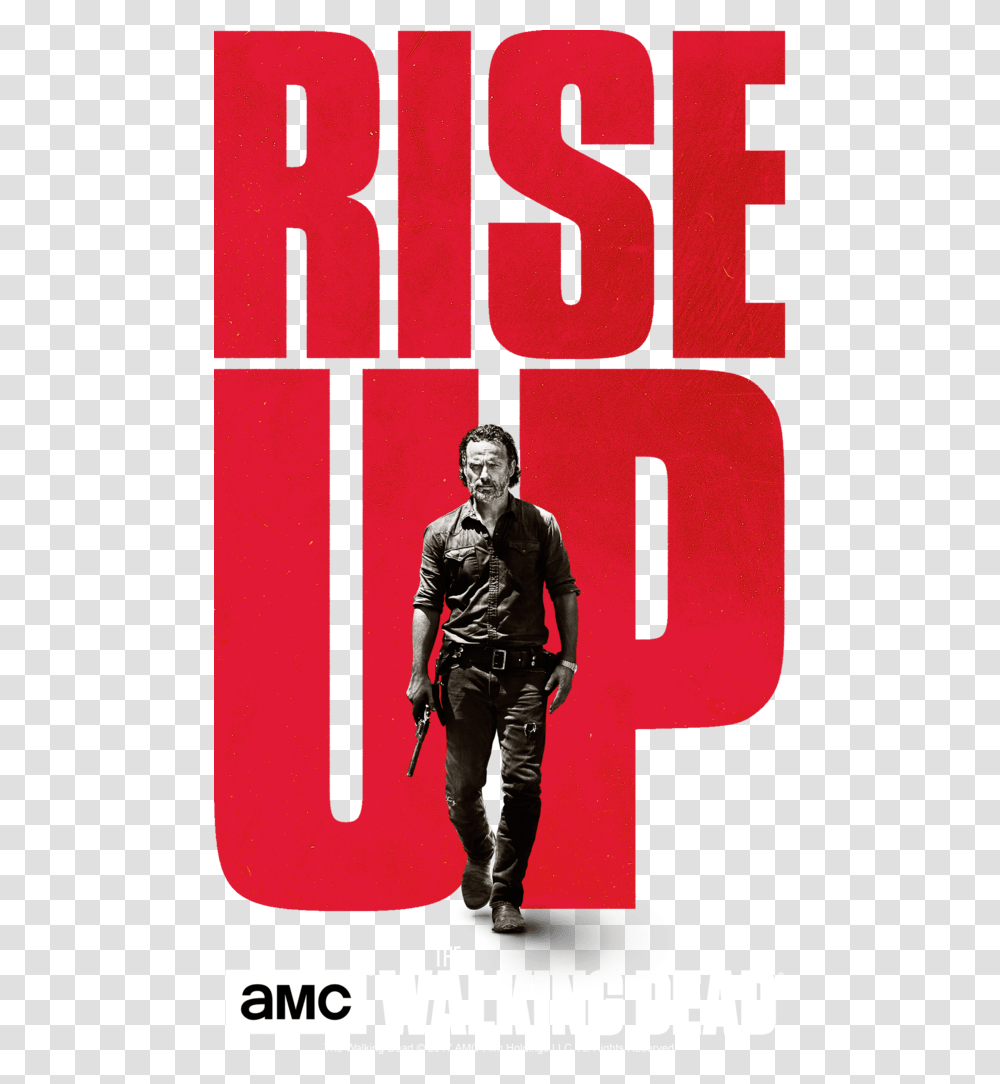 Twd Rise Up Poster, Person, Shoe, Word Transparent Png
