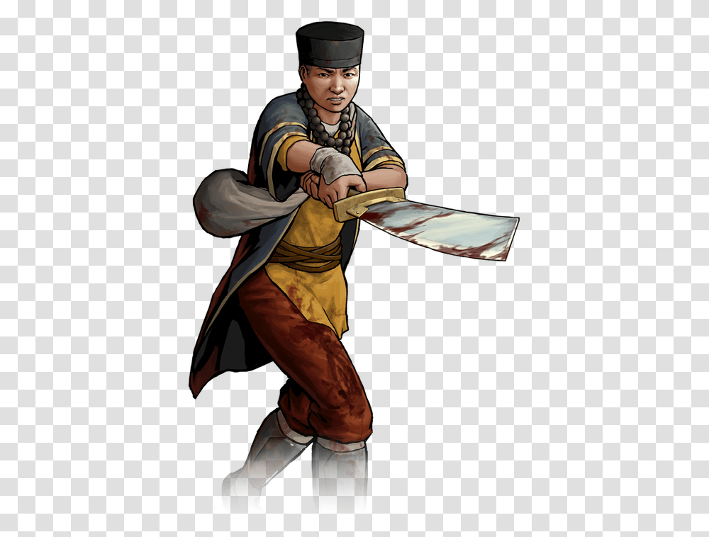 Twd Road To Survival Laopo, Person, Costume, Duel, Blade Transparent Png