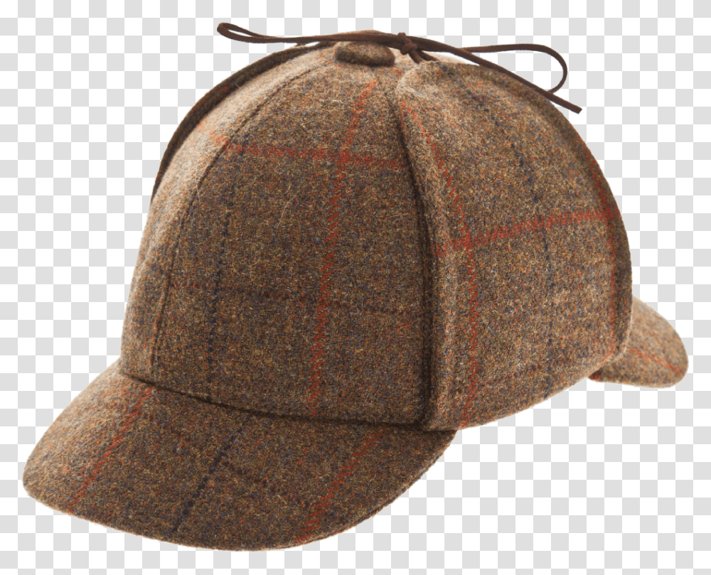 Tweed Hat Sherlock Holmes Hat, Apparel, Baseball Cap Transparent Png