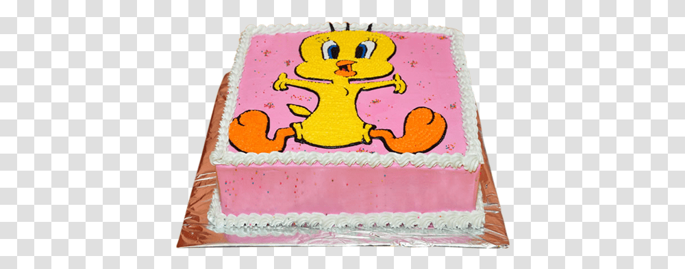 Tweety Bird Sheet Cakes Birthday Cake 500x500 Tweety Torte, Dessert, Food Transparent Png