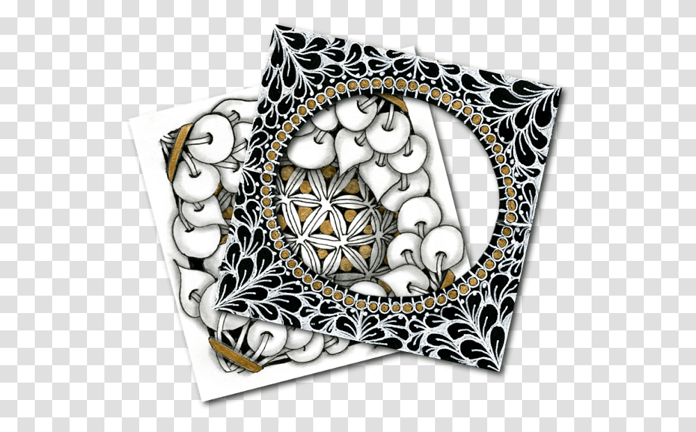Twelve Days Of Zentangle 3 Dimensional Pattern Zentangle, Doodle, Drawing, Rug Transparent Png