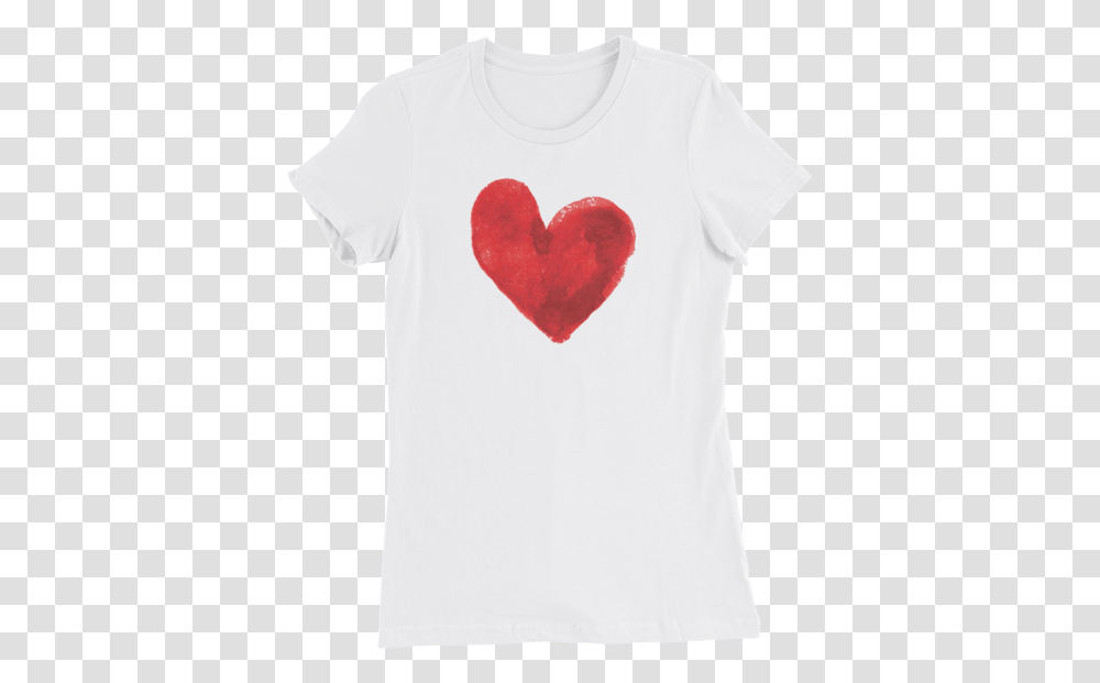 Twenty Love Heart Watercolor T Shirt Heart, Apparel, T-Shirt, Sleeve Transparent Png