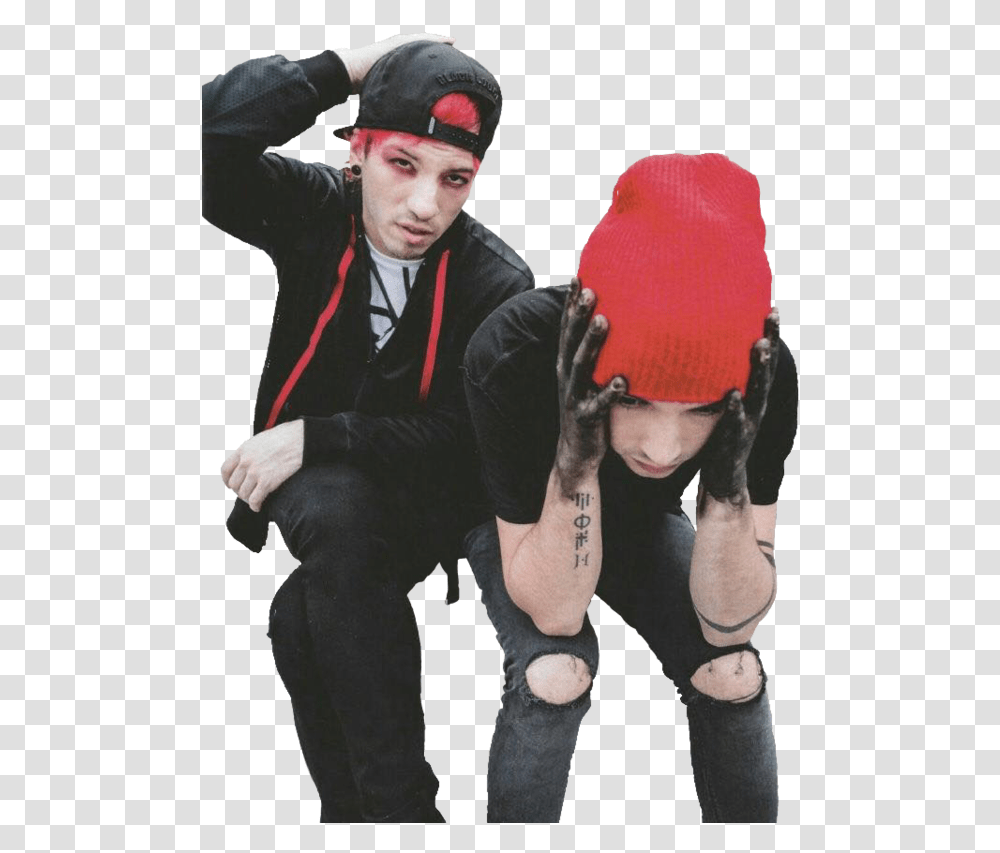 Twenty One Pilots Image With Background Twenty One Pilots, Person, Performer, Hat Transparent Png